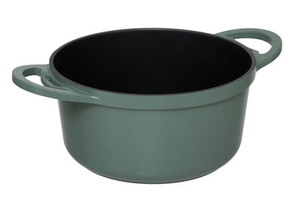 Olla de vapor D24cm de aluminio fundido verde - 189457