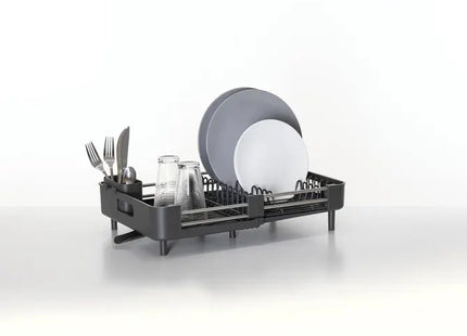 Escurridor de platos extensible para 12 platos "Etira" gris - 189602