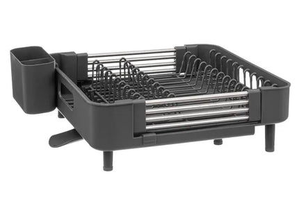 Escurridor de platos extensible para 12 platos "Etira" gris - 189602