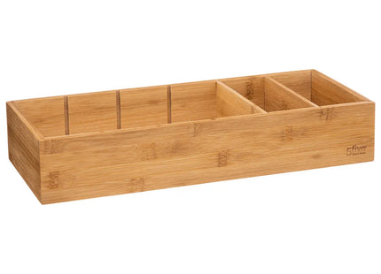 Organizador de cubiertos "Tidy Smart" 3 contenedores de bambú 38x15cm - 189611