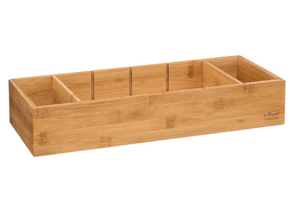 Organizador de cubiertos "Tidy Smart" 3 contenedores de bambú 38x15cm - 189611