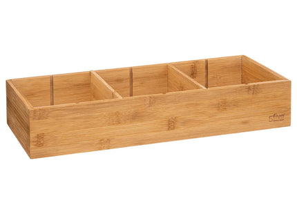 Organizador de cubiertos "Tidy Smart" 3 contenedores de bambú 38x15cm - 189611