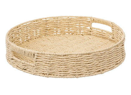 Bandeja redonda 40cm "Kord" beige - 189717