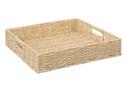 Bandeja cuadrada 35cm "Kord" beige - 189720