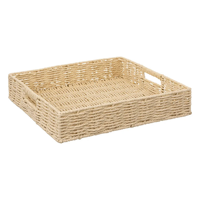 Bandeja cuadrada 35cm "Kord" beige - 189720