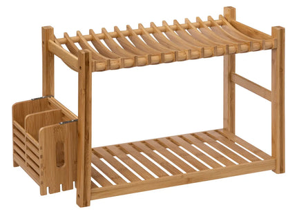 Escurridor de cubiertos  de 2 niveles de bambú - 189749