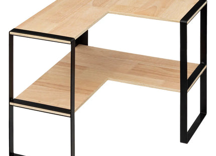 Estante esquinero de 2 niveles "Blackwood" - 189866