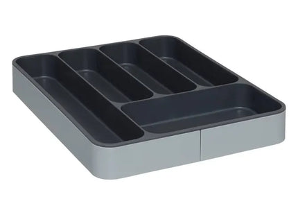 Bandeja para cubiertos extensible de color gris - 189969