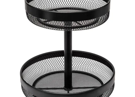 Cesta de metal negro de 2 niveles "Mayaj" - 189979