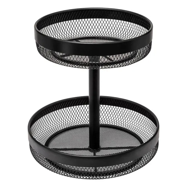 Cesta de metal negro de 2 niveles "Mayaj" - 189979