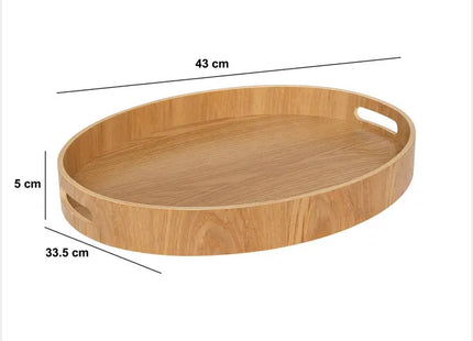 Bandeja ovalada 43x33,5cm álamo - 190039