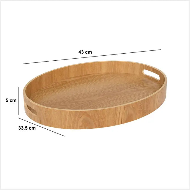 Bandeja ovalada 43x33,5cm álamo - 190039