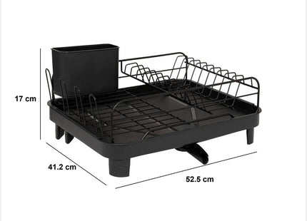 Escurridor extensible de metal negro - 190065