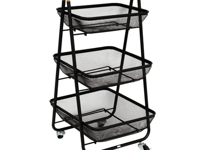 Carrito "Mayaj" con ruedas de 3 niveles  48x41,5cm - 190097