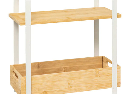 Estantería de dos niveles "Ordera" con compartimento de almacenamiento - 190111A