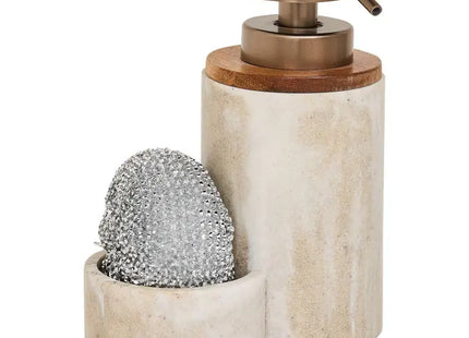 Dispensador de jabón beige de 330 ml + esponja - 190220