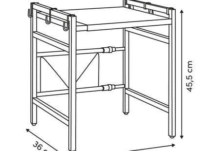 Estante extensible para microondas "Black Edition" - 190225