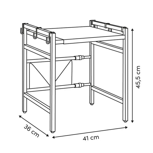 Estante extensible para microondas "Black Edition" - 190225