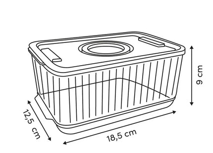 Organizador "Streaks" transparente para refrigerador P - 190241