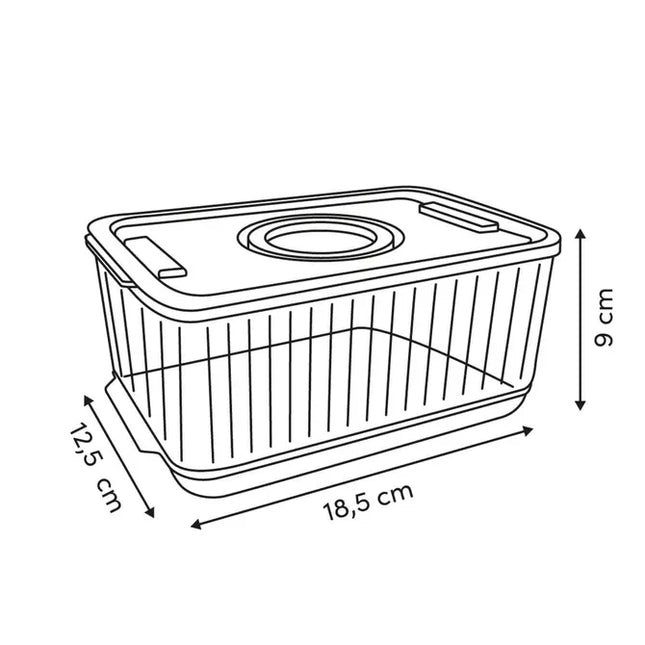 Organizador "Streaks" transparente para refrigerador P - 190241