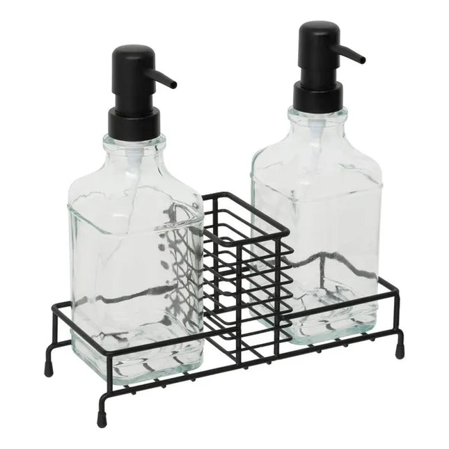 Dispensador de jabón "Black Edition" negra 475 ml - 190253