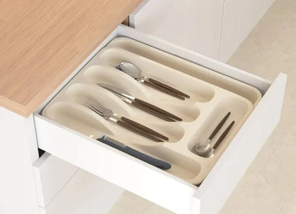 Bandeja extensible de polipropileno para cubiertos con 6 compartimentos - 190268