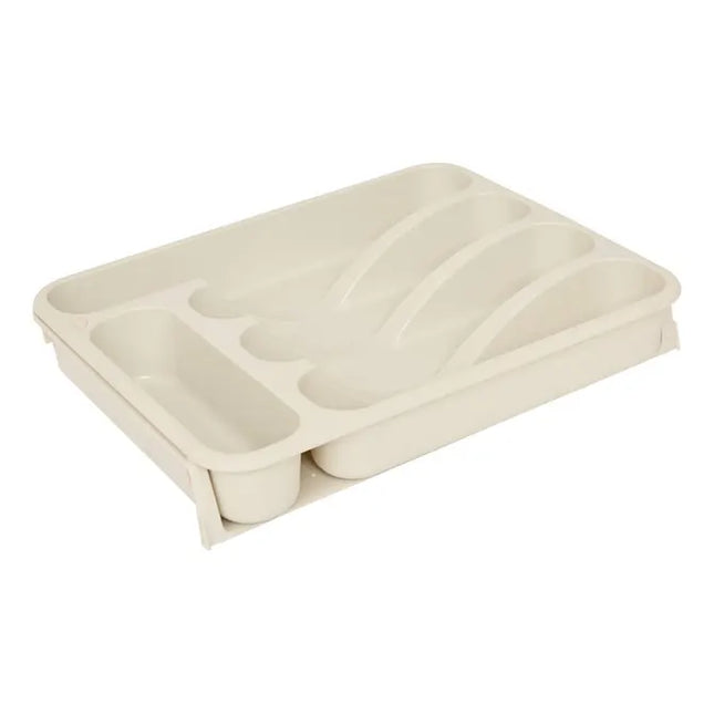 Bandeja extensible de polipropileno para cubiertos con 6 compartimentos - 190268