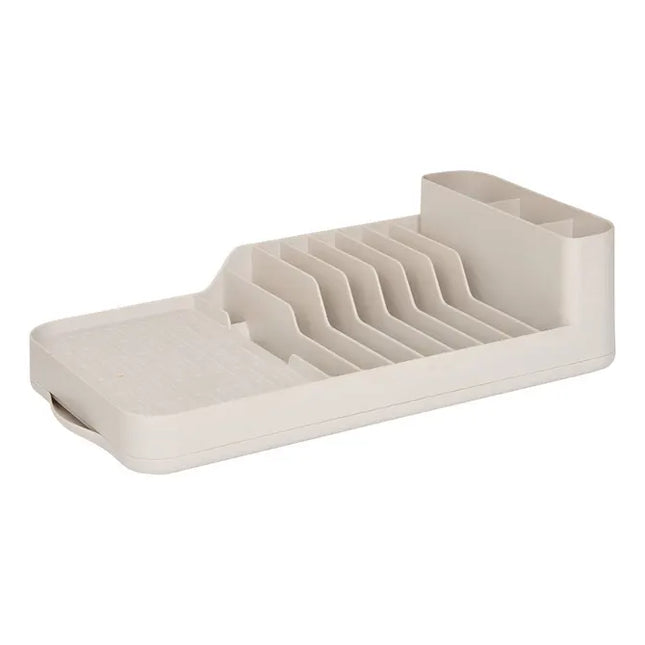 Escurridor de platos compacto "Essentials" de color beige y 1 nivel  - 190303