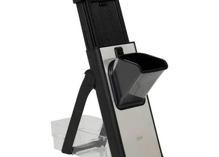 Mandolina plegable de pistón "Silver Pro Black" con 30 cortes - 190304