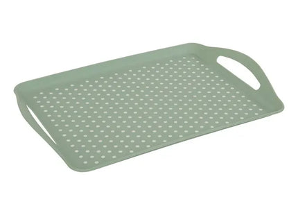 Bandeja "Poly" de polietileno de 45,5 x 31,5 cm, color verde, antideslizante - 190315A