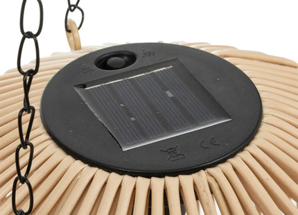 Lámpara suspendida solar "Jily"  beige D28cm - 190607