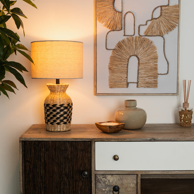 Velador de mesa "Jacinthe" Negro A49cm - 190627