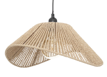 Lámpara suspendida "Myha" en cuerda beige - 190630