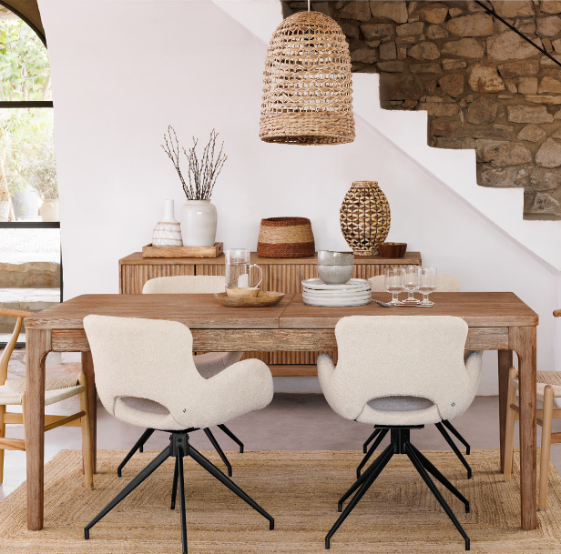 Lámpara suspendida "Sand" en jacinto A50cm - 190639