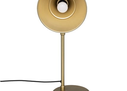 Velador de mesa "Bota" de metal dorado y madera de mango A45cm - 190648