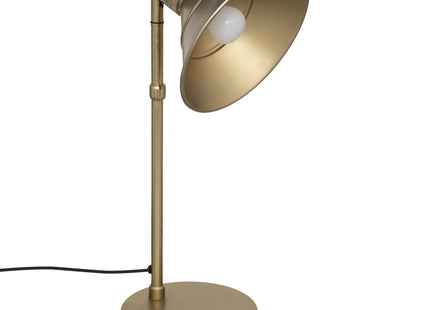 Velador de mesa "Bota" de metal dorado y madera de mango A45cm - 190648