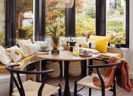 lámpara suspendida "Macy" en ratán de color natural A40cm - 190707