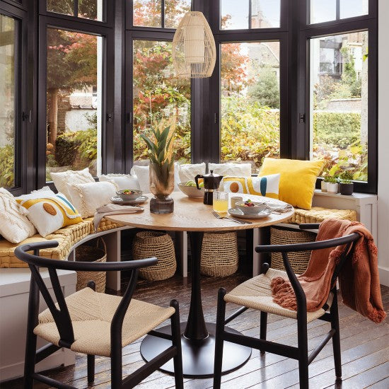 lámpara suspendida "Macy" en ratán de color natural A40cm - 190707