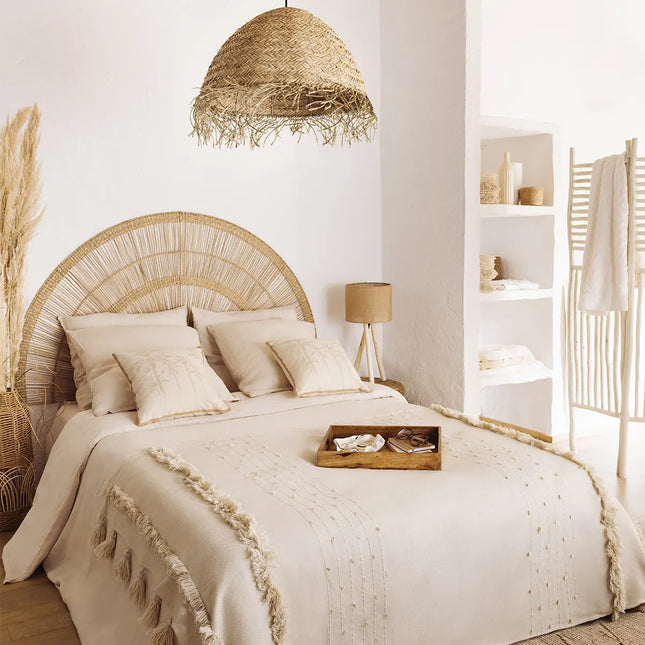 Velador "Sea view" de álamo A52cm - 190713