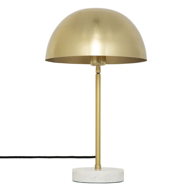 Velador de mesa "Lilio" en mármol y metal dorado A46cm - 190716