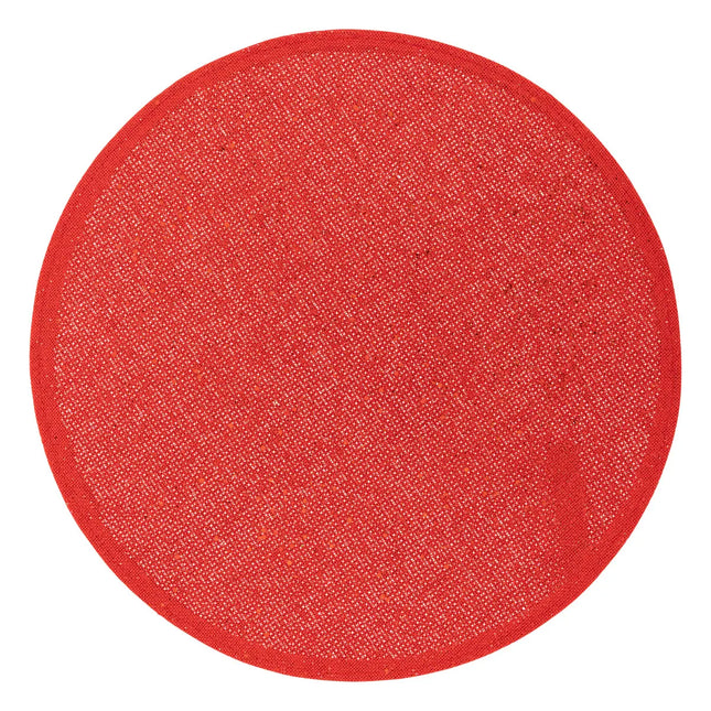 Mantel individual yute rojo brillo 38cm - 191118RG