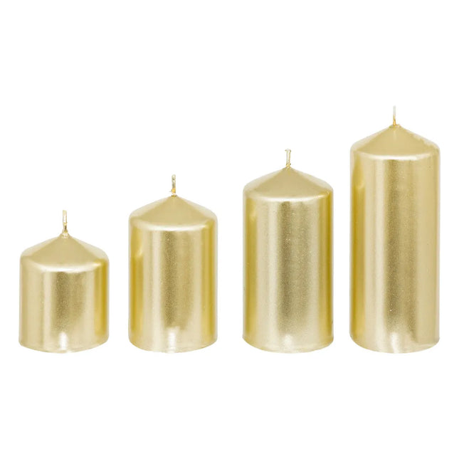 Vela "Adviento" satinado dorado 505gr - 191131OR