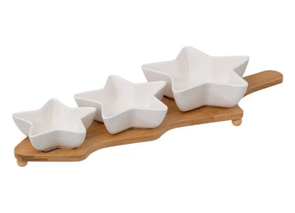 Juego de aperitivos de 3 piezas con forma de estrella - 191164