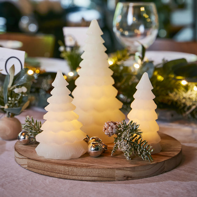 Bandeja decorativa Árboles iluminados con pilas LED A17cm - 191181