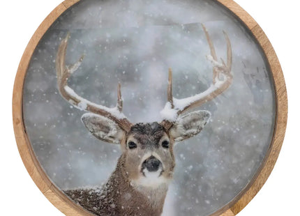 Bandeja de madera "Reno" D40cm - 191242