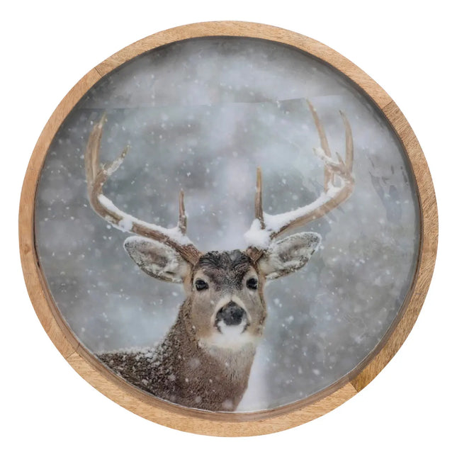 Bandeja de madera "Reno" D40cm - 191242