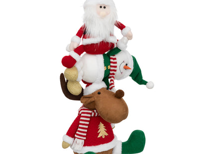 Pirámide Papá Noel, muñeco de nieve y reno A85cm - 191308
