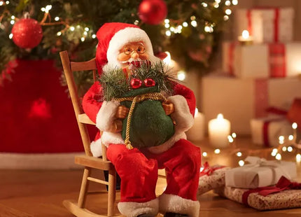 Papá Noel Halpa en silla 40cm - 191319