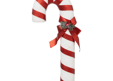 Bastón de caramelo XL Blanco y Rojo A80cm - 191334