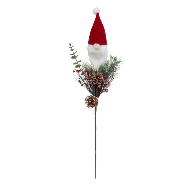 Tallo decorativa con cabeza de Papá Noel A75cm - 191378